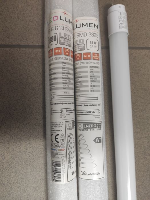 Świetlówki T8 G13 120cm bardzo mocne