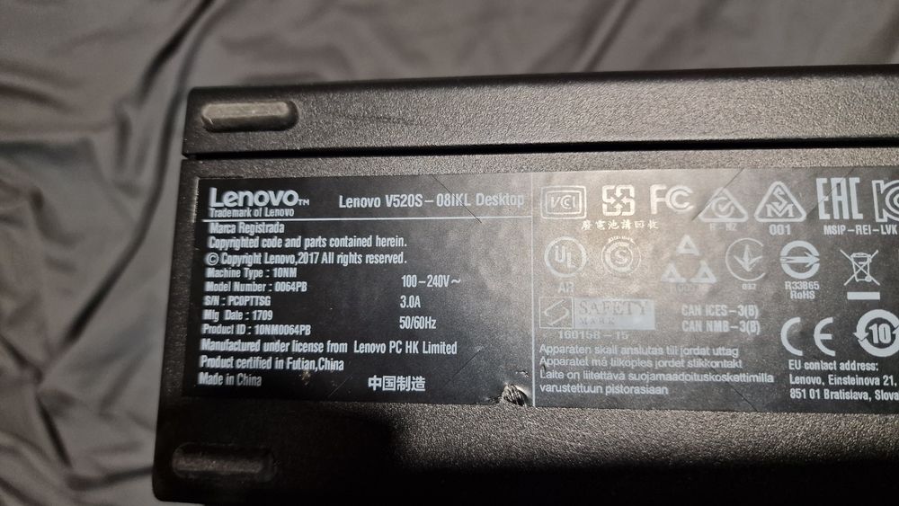 Lenovo v520s uszkodzony