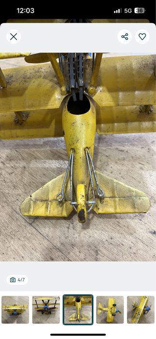 Aeronave FOKKER DR1 Triplane metal