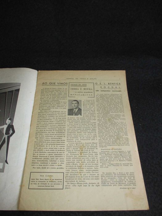 Jornal de Ténis e Golfe 1 ao 6 Raro 1960
