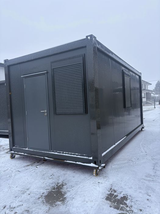 Nowy Kontener mieszkalny -antracyt -6 osobowy duży 6 x 3 metry - 18 m2