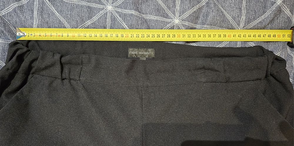 Spodnie Next ciążowe czarne dla mamy 42 / 14L duże jak nowe maternity