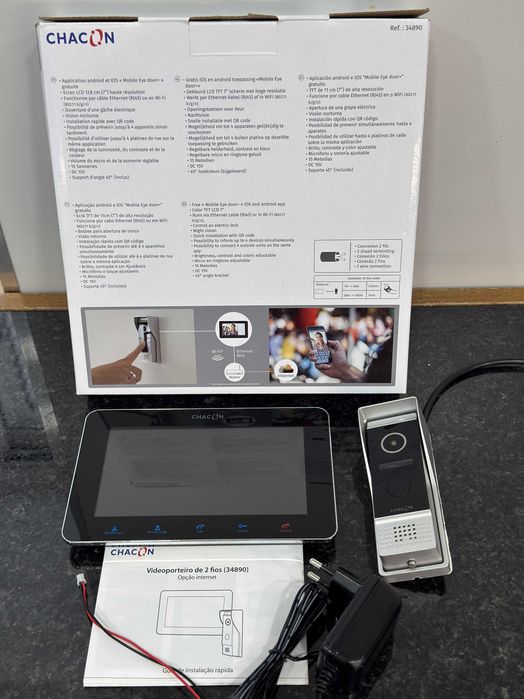 Videoporteiro IP Wi-Fi 2 FIOS LCD 7″ CHACON 34890