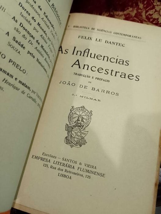 As Influencias Ancestraes - Felix Le Dantec