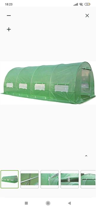 Tunel Foliowy 3x6x2 - 18m2 Zielony