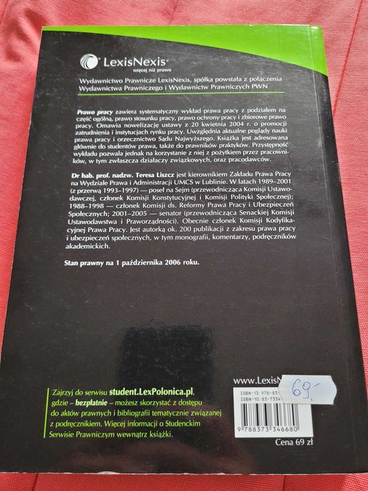 Teresa Liszcz - Prawo pracy