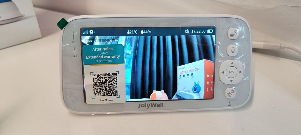 JOLY WELL відеоняня, 2К, 360°, звук, Рух, нічне бач, нічник, t°, волог