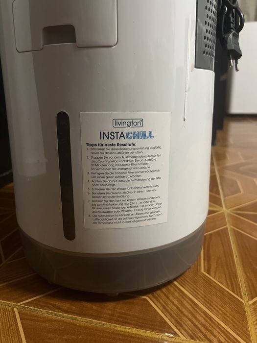 Purificador de Ar Portatil Livington InstaChill
