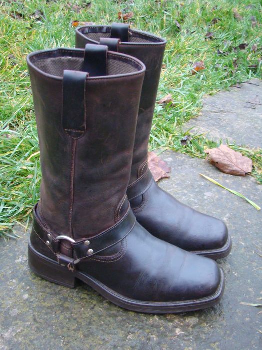 Кожаные МОТО сапоги REDCAR by KOCHMANN 42 - 43р. мотоботы CHOPPER