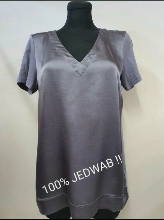 French Connection r M elegancka bluzka jedwab z bawełną