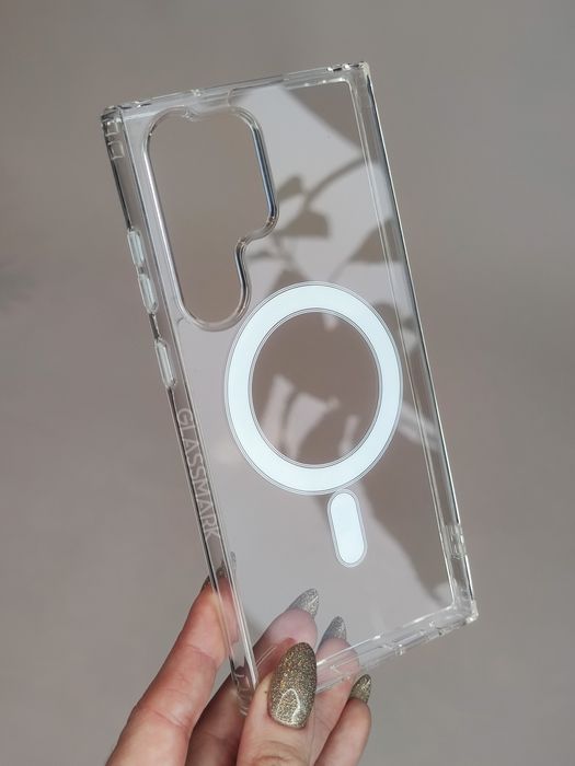 Прозорий чохол MagSafe Samsung S24 Ultra 23 Ultra чехол прозрачный FE