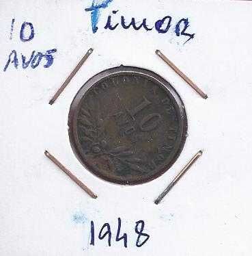 TIMOR  ex-colonia  10 Avos  1948