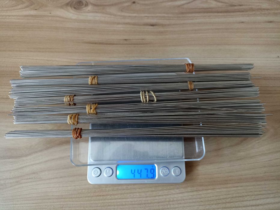 Pręty drut druciki stalowe precyzyjne – 25 cm / Ø 1,35 mm 182 szt