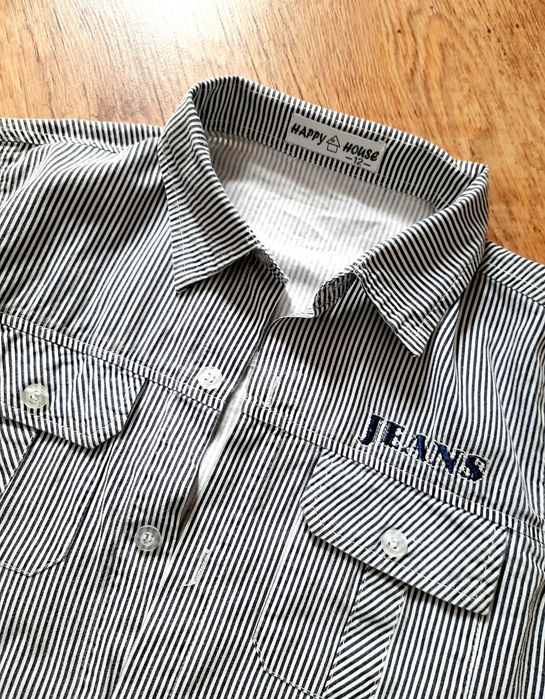 Koszula chłopięca w paski 128/134