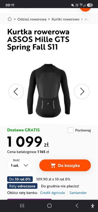 Kurtka męska Assos Mille GTS Spring Fall Jacket S11