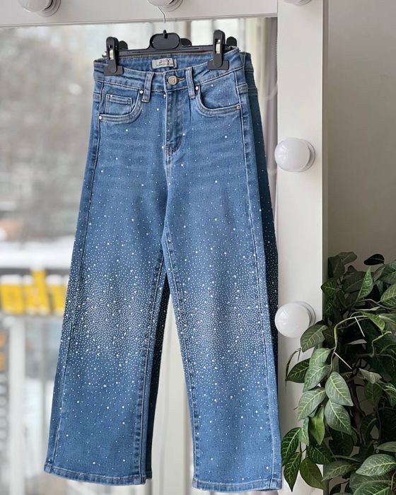 Джинси для дівчинки зі стразами джинсы для девочки с камнями