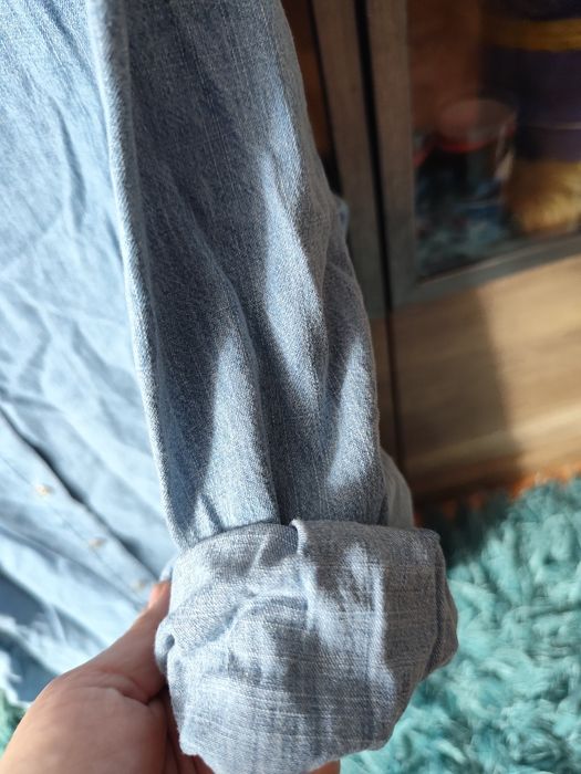 Denim sukienka ,koszula xl