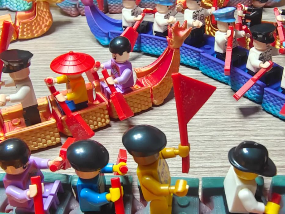 Remos e Bandeiras Compatíveis com Miniaturas LEGO