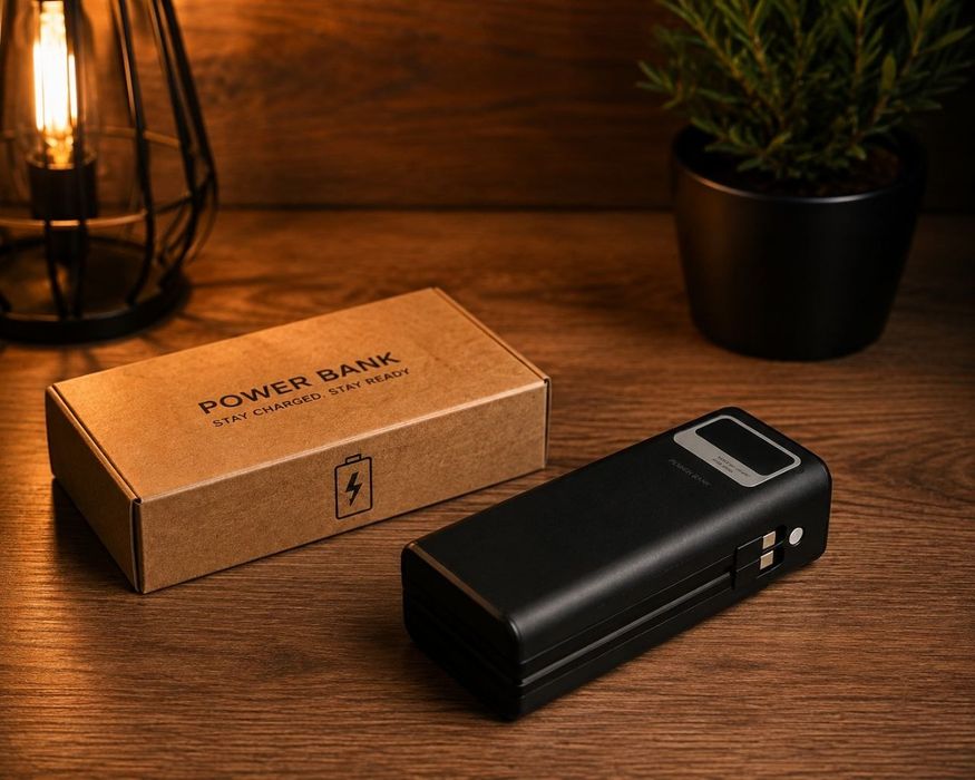 Power Bank BOROFONE DBT35A 40000 mAh 22.5W + PD 20W  4 кабелі + дисплей