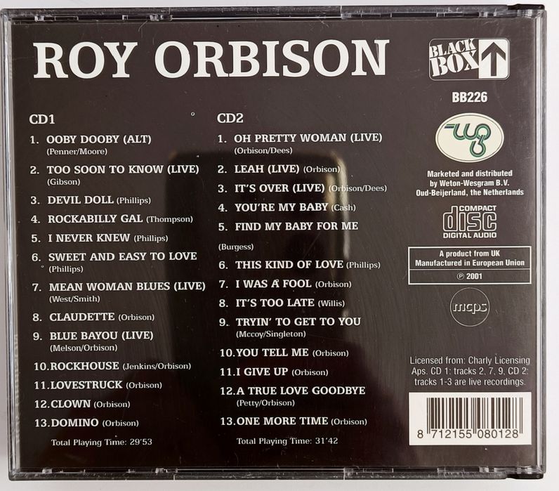 Roy Orbison Oh Pretty Woman 2CD 2001r