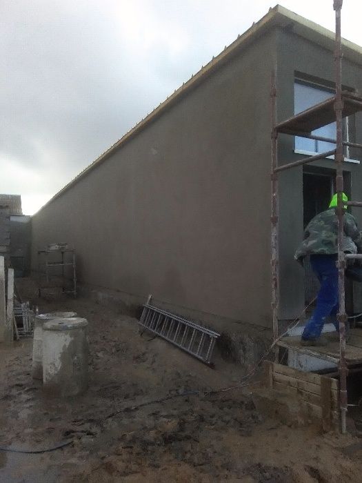 Tynki maszynowe cement,wapno,zwir
