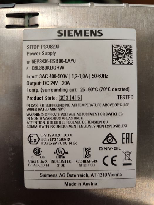 Fonte de alimentação Siemens