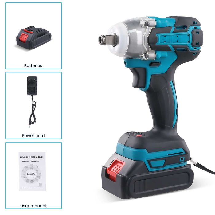 Aparafusadora/Berbequim de Impacto 18V e Bateria de Lítio NOVO