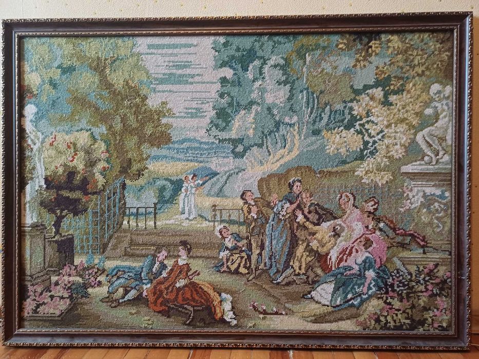 Картина-гобелен Rico Gobelin "Blindekuh" v. J.H. Fragonard