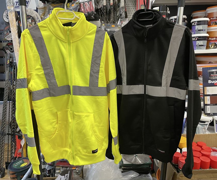 Толстовка со светоотр. муж. ЖЕЛТЫЙ/ЧЕРНЫЙ С/M/Л/ХЛ Parkside Perfomance