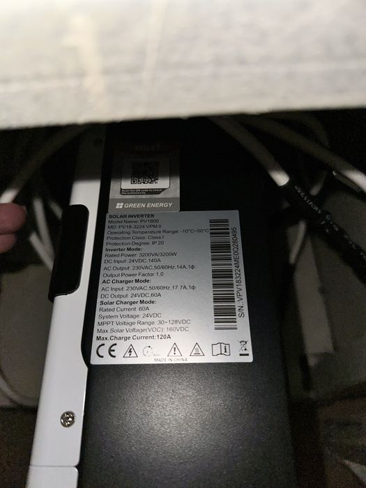 Must 3224 + Power Queen 24V 100Ah