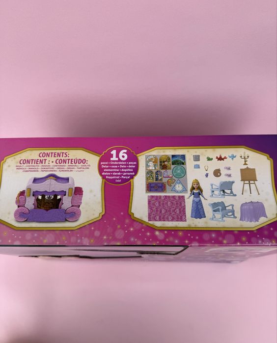 Ігровий набір Disney Карета-замок з мінілялькою Аврора 2 в 1