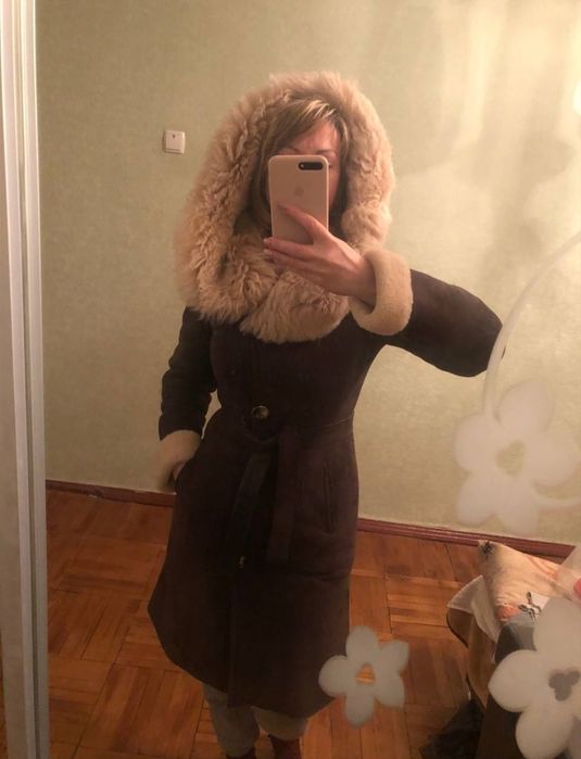 Женская  дубленка -обалденная