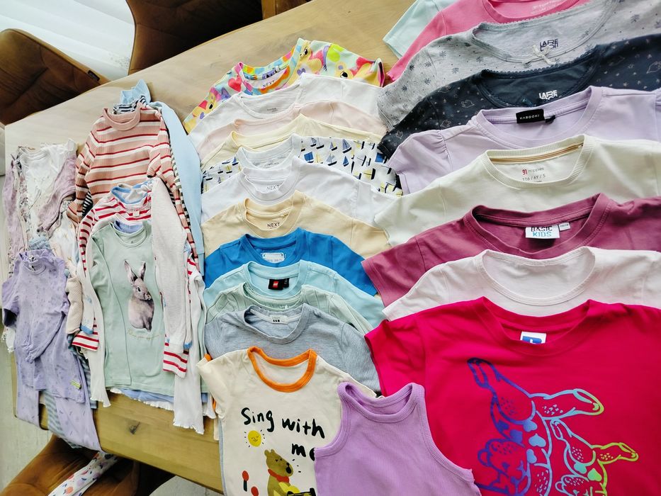Пакет (47 шт.) дитячих бавовняних футболок і піжам відомих брендів