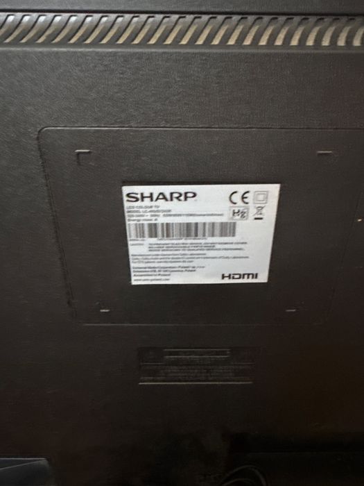 Sharp 40” brak obrazu, na części