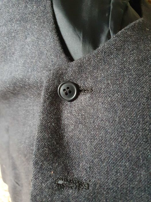 Ciemnoszara kamizelka od garnituru