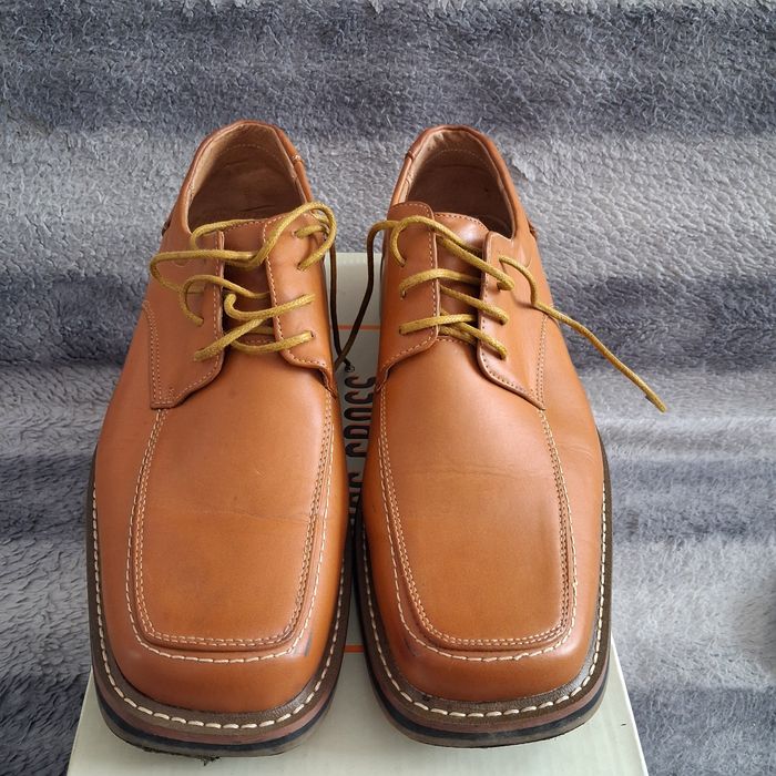 Buty męskie 43 brązowe skóra.