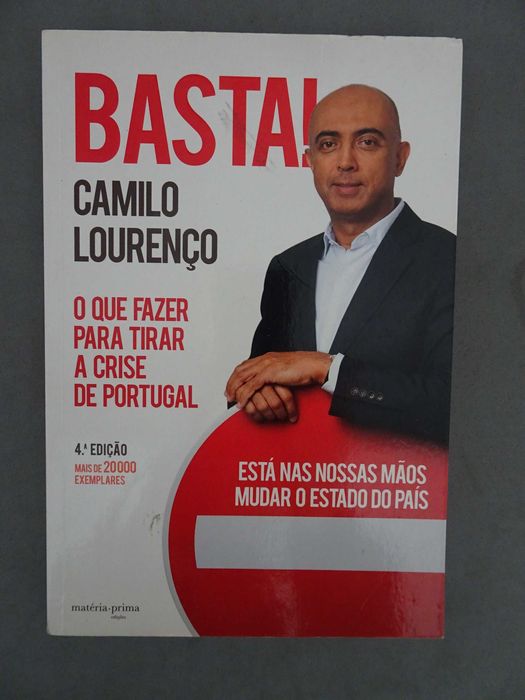 Livro Basta Camilo Lourenço O que fazer para tirar a crise de Portugal