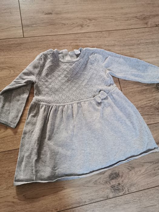 Dzianinowa sukienka H&M r.80