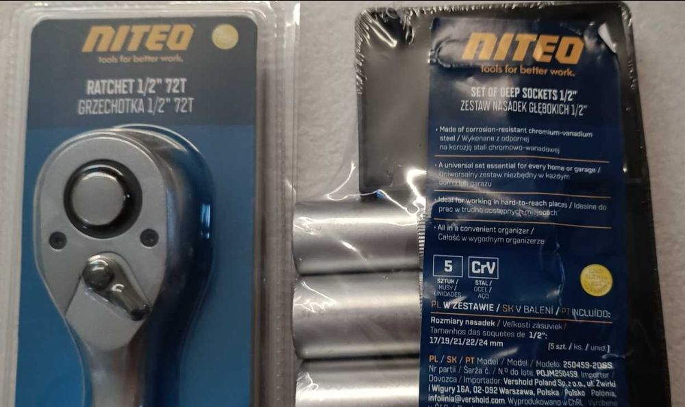 NITEO grzechotka + nasadki 1/2"