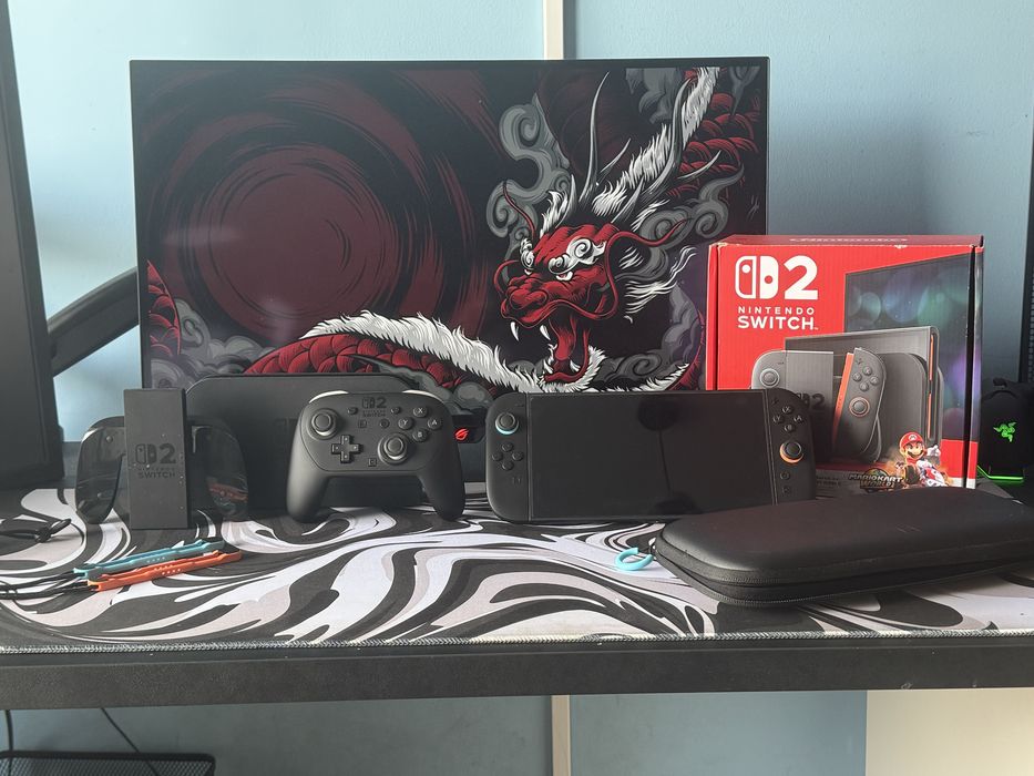 Nintendo switch 2+Comando Pro Switch 2+Bolsa de Transporte