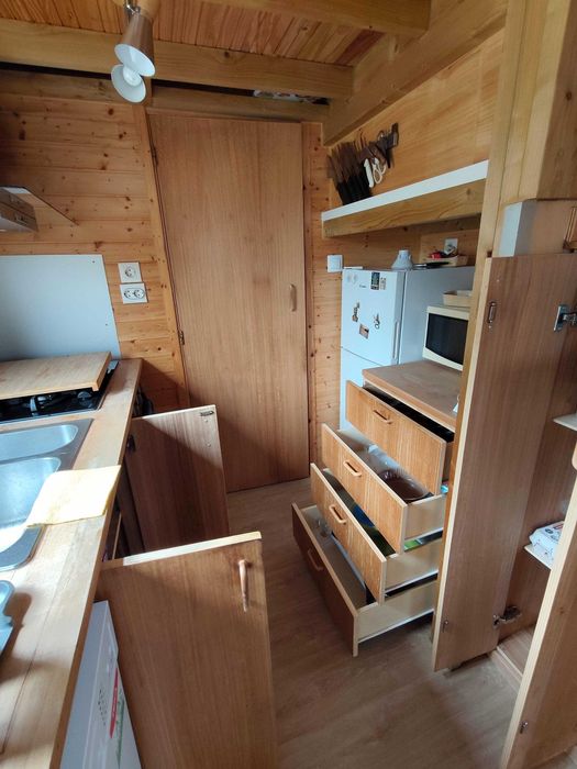 Tiny House on Wheels / Casa de Madeira Móvel com trailer