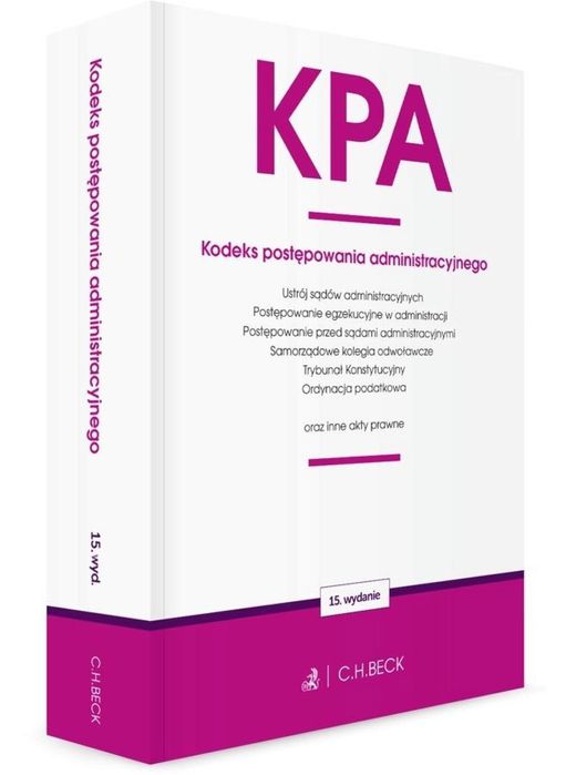 KPA. Kodeks postępowania administracyjnego.