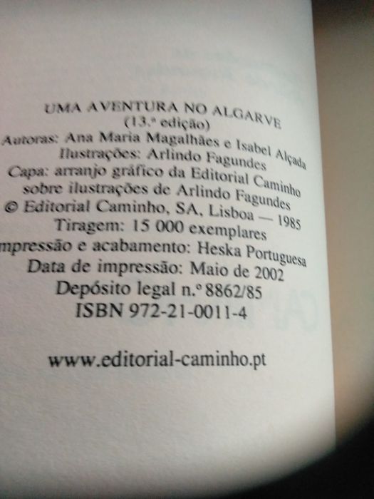 Ed. Caminho - Uma Aventura ...