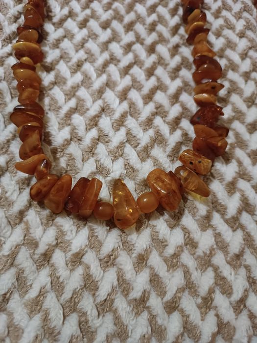 Янтарные бусы СССР.
