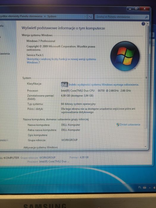 Komputer i monitor Dell Optiplex 760