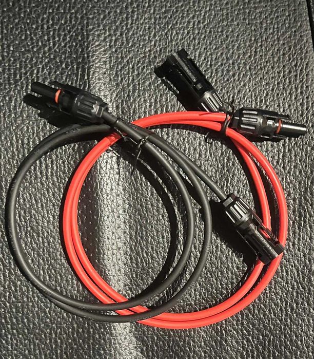 Cabo solar 1mt 4 mm²