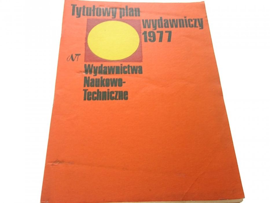 Tytułowy Plan Wydawniczy 1977 - M. Zielonka