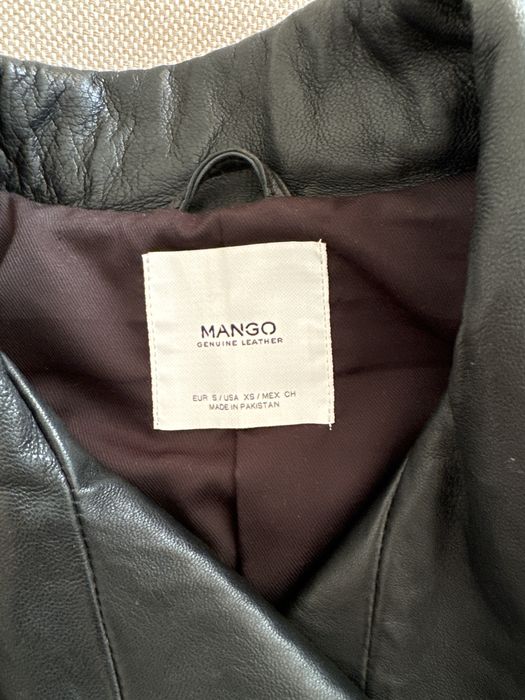 Шкіряна куртка mango