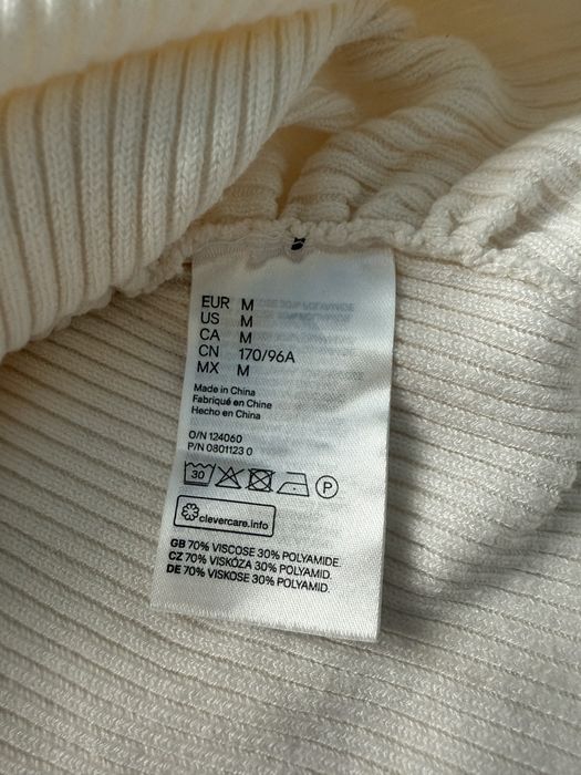 Кофта H&M реглан для вагітних М в рубчик