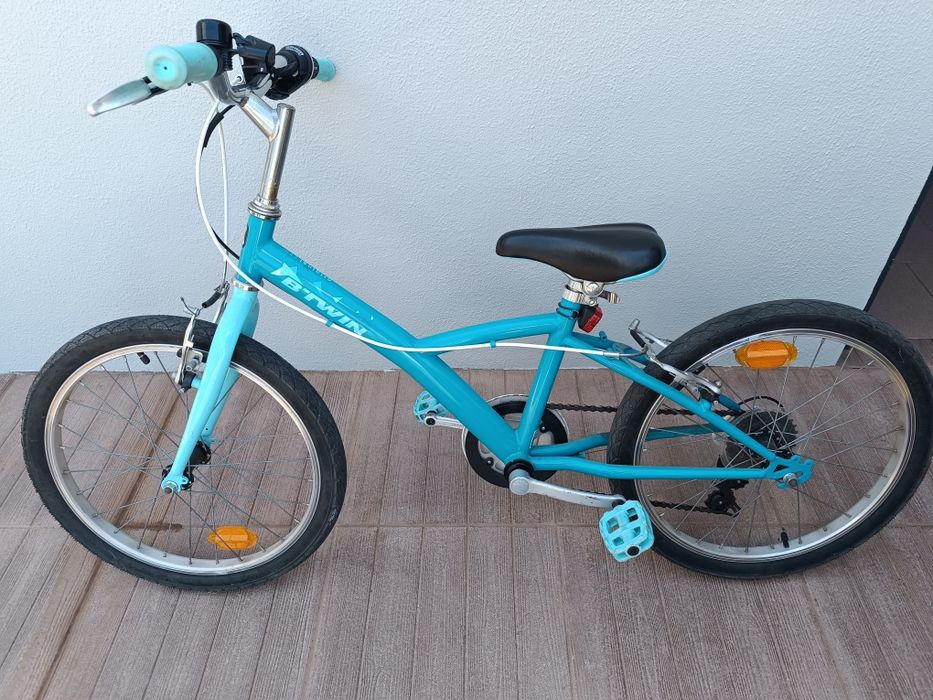 Bicicleta roda 20 B-Twin Azul